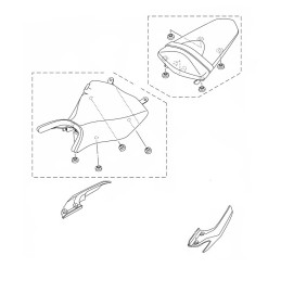 Poignée Passager Gauche Yamaha MT-03 / MT-25