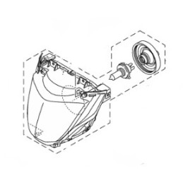 Phare Avant Yamaha MT-03 / MT-25