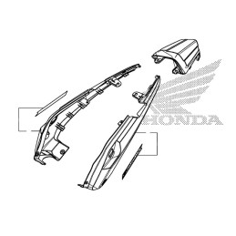 Carénage Arrière Gauche Honda CB500X 2016 2017 2018
