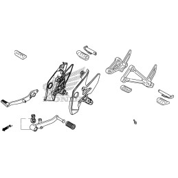 Platine Repose Pied Droit Honda CB500X