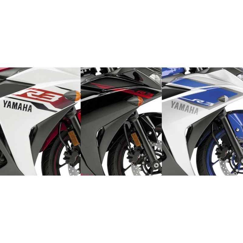 Kit Stickers Carénage Flanc Avant Droit Yamaha YZF R3 2015