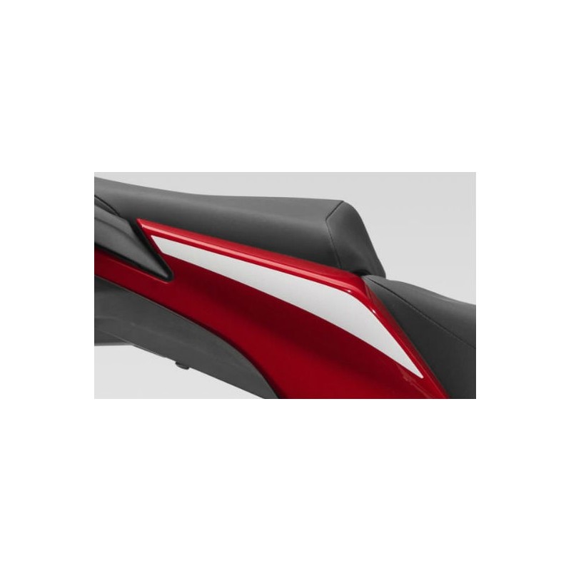 Stripe Rear Right Cover Honda CBR300R Bicolor White/Red Stripe Rear Right Cover Honda CBR300R Bicolor White/Red