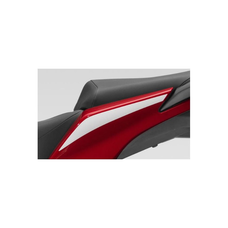 Stripe Rear Left Cover Honda CBR300R Bicolor White/Red