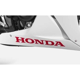 Autocollant Logo Inférieur Honda CBR300R Bicolor Blanc/Rouge