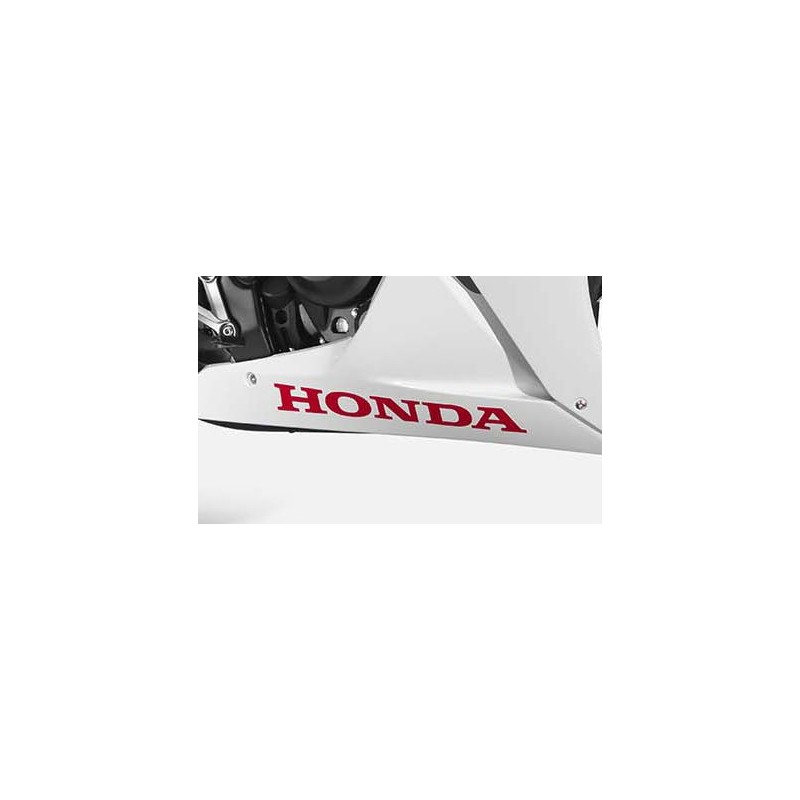Autocollant Logo Inférieur Honda CBR300R Bicolor Blanc/Rouge