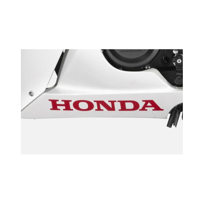 Autocollant Logo Inférieur Honda CBR300R Bicolor Blanc/Rouge