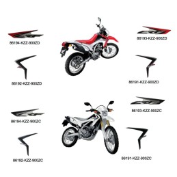 Autocollant Flanc Avant Gauche Honda CRF 250L