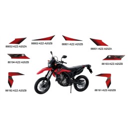 Autocollant Flanc arrière Droit Honda CRF 250M