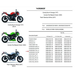 Cover Tail Right Kawasaki Z250