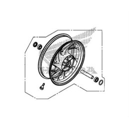 Rear Wheel BLACK Honda CB650F