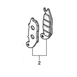 Jeu de Plaquettes de frein avant Honda Msx 125