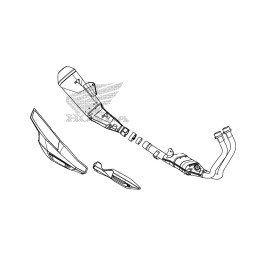Carénage Inférieur Échappement Honda CB500F 2016 2017 2018