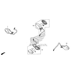 Winker Rear Left Honda CBR 500R 2016 2017 2018
