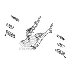 Platine Repose Pied Droit Honda MSX GROM 125SF