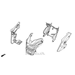 Support Face Avant Honda MSX GROM 125SF