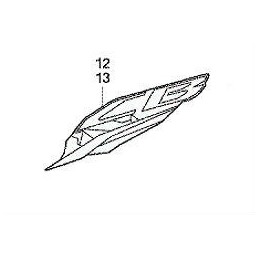 Stripe Shroud Left Upper Honda CB650F 2016