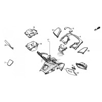 Genuine Inner Cover Spare Parts Honda Forza 300 NSS