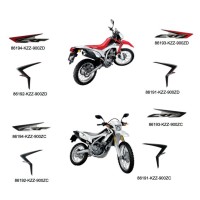 OEM Spare Marks Stripes Stickers Honda CRF250L