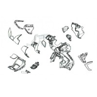 Pièces Couvre Centre Origine Honda Forza 125 2021 2022