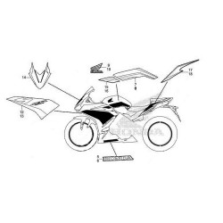 Autocollants CBR500R 2022