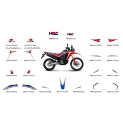 Original Mark Stripe Stickers Honda CRF300 RALLY 2023