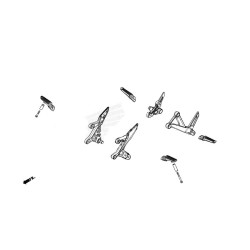Pièces Partie Repose Pied Platine Origine Honda CB 500 HORNET 2024 2025