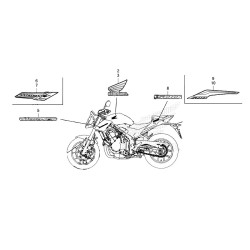 Autocollants Stickers Origine Honda CB 500 HORNET 2024