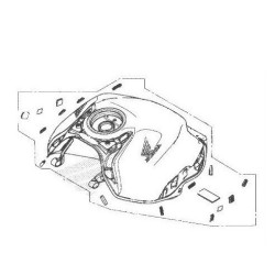 Honda CBR650R 2024 2025 Original Fuel Tank Parts