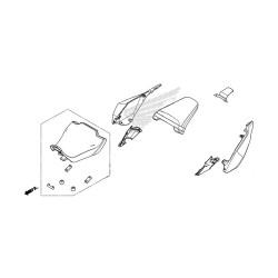 Honda CB650R 2024 2025 Selles Pièces Carénages Arrière Origine