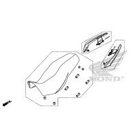 Genuine Seat Rear Grip Parts Honda CB500X 2016 2017 2018