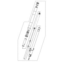 Yamaha MT-15 Pièces Fourche Tube Support Origine